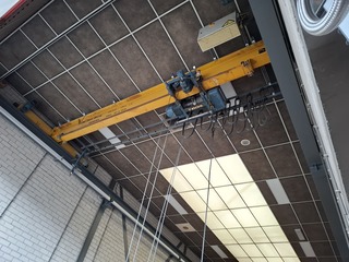 2x Bovenloopbaan met loopkat, incl. evenaar, Demag