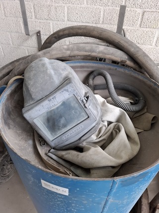 Straalketel met gelaatbescherming Amitech, bouwjaar 1994