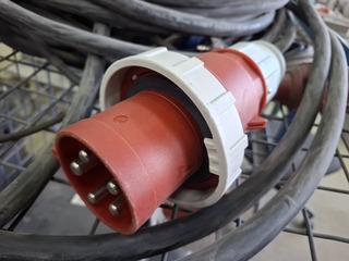 4x Krachtstroom verlengkabel