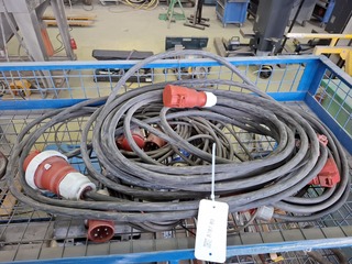 4x Krachtstroom verlengkabel