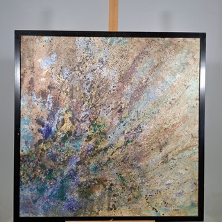 Acryl schilderij op doek, Maya Wildevuur, Explosie, 1991