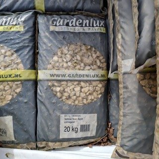 31x Zak yellow sun split a 20 kg Gardenlux
