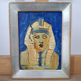 Acryl schilderij, Maya Wildevuur, Ramses II / Egypte, 2002