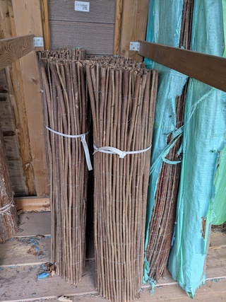 5x Rol wilgenmat met verzinkt ijzerdraad