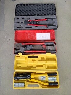 2x Popnageltang en 1x krimptang