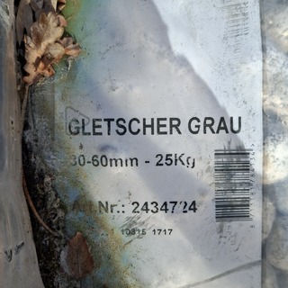 37x Zak sierkeien a 25 kg The Collection, Grijs