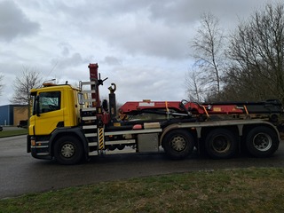 Vrachtwagen met haakarmsysteem, SCANIA, N341, 2015, incl. gedemonteerd