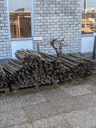 9x Rol kastanjehekwerk