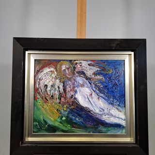 Acryl schilderij op paneel, Maya Wildevuur, Hooghalen/Midwold, 1997