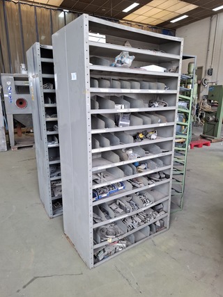 5x Diverse werkplaatskast