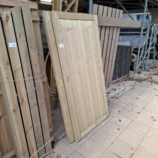 3x Tuinscherm Hillhout, Grenen