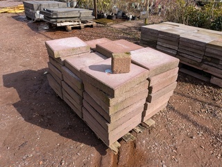 Partij stoep-/tuintegels