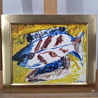 Acryl schilderij, Maya Wildevuur, Vissen