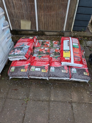 8x Zak potgrond a 30 liter DCM, Ecoterra