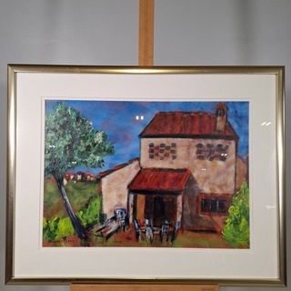 Acryl schilderij, Maya Wildevuur, Toscane, 2000