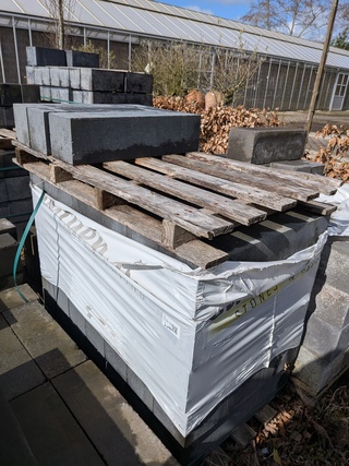 Partij pallisade blokke