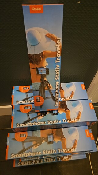 Ca. 15x Smartphone statief, Rollei, Zwart