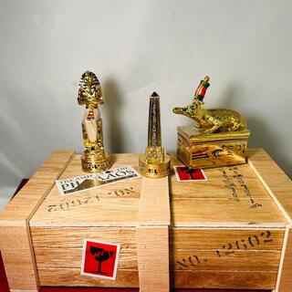 Farao, Obelisk en Sobek Egyptische kunstgouden beelden