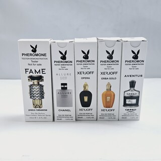 Collectie Pheromone parfum – Bekende merken – 5 x 45ml