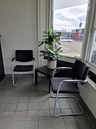 Receptie balieopstelling