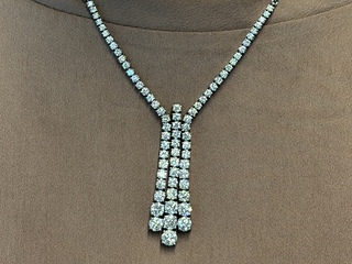Diamanten collier met 7.50 carat briljant geslepen