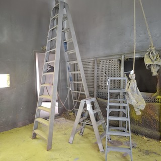 3x Aluminium werktrap