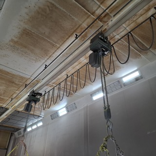 2x Elektrische kettingtakel met loopkat Verlinde, VL25