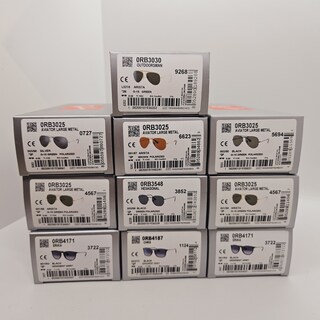 Ca. 10x Rayban Polarized zonnebrillen Aviator, Outdoorsman, Hexagonal,