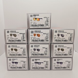 Ca. 10x Rayban Polarized zonnebrillen Aviator, Hexagonal, Justin, Erik