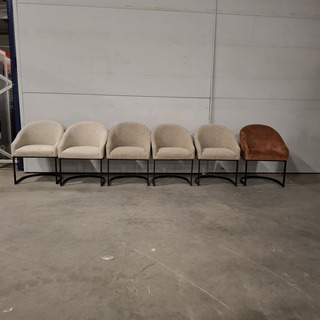 6x Eetkamerstoel, Rivièra Maison , Lincoln Textafoam Lodge