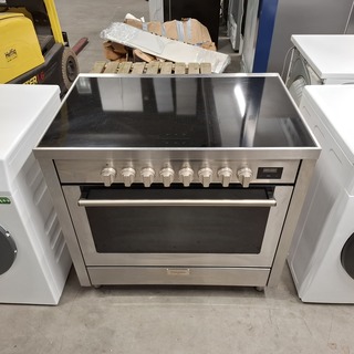 Inductie fornuis 6pits met heteluchtoven, Pelgrim, IF960RVS, 2023