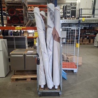 6x Bont bedrukte tricot bekledingsstof