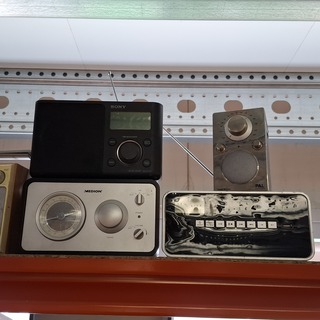 Partij radio’s/ bouwradio’s, Philips, Hitachi, Medion