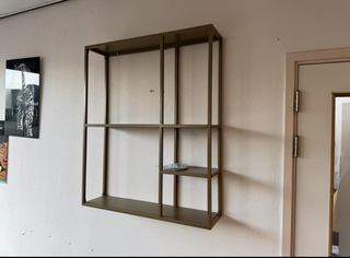 Wandrek, goudkleurig, cold roll steel