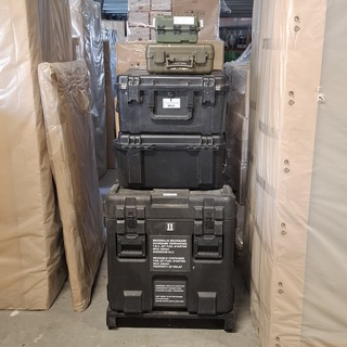 5x Opberg / Storage koffer, Titaan , Water- en luchtdicht