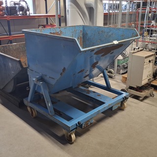 Kiepbak heftruck, Indapp, SKB 675, Blauw