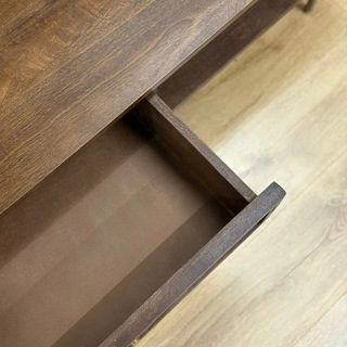 Salontafel, walnoot, mangohout + rattan