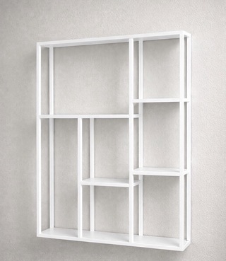 Wandrek, wit, cold roll steel