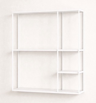 Wandrek, wit, cold roll steel