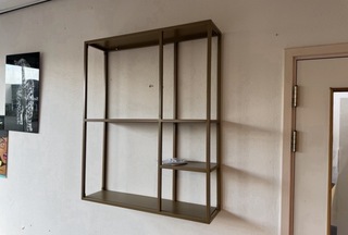 Wandrek, goudkleurig, cold roll steel