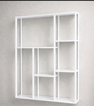 Wandrek, wit, cold roll steel