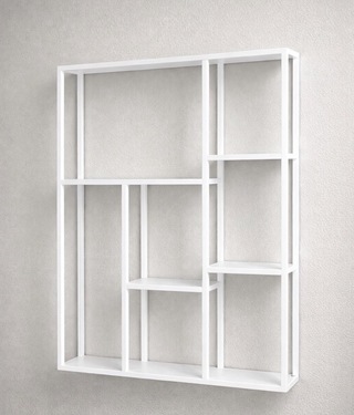 Wandrek, wit, cold roll steel