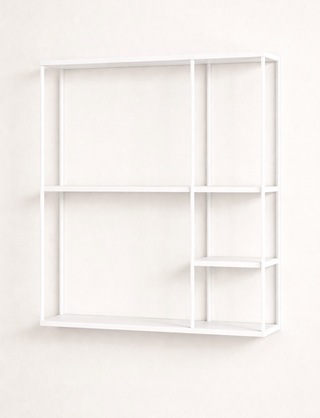 Wandrek, wit, cold roll steel