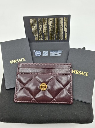 Versace Medusa wallet, Versace, portemonnee , Bordeaux, goud
