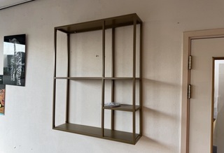 Wandrek, goudkleurig, cold roll steel