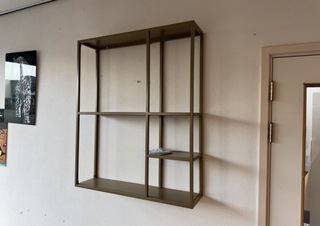 Wandrek, goudkleurig, cold roll steel