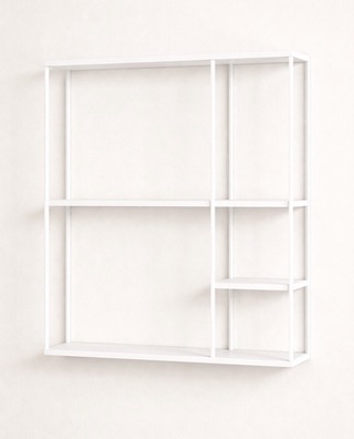 Wandrek, wit, cold roll steel