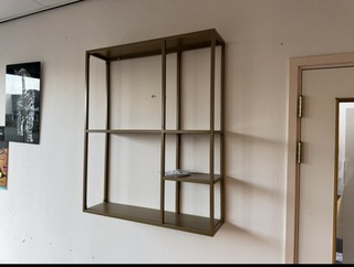 Wandrek, goudkleurig, cold roll steel