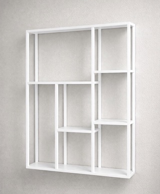 Wandrek, wit, cold roll steel