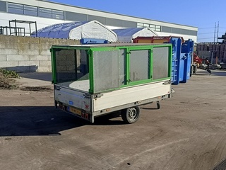 Enkelas kipper aanhanger, Hapert, 2013